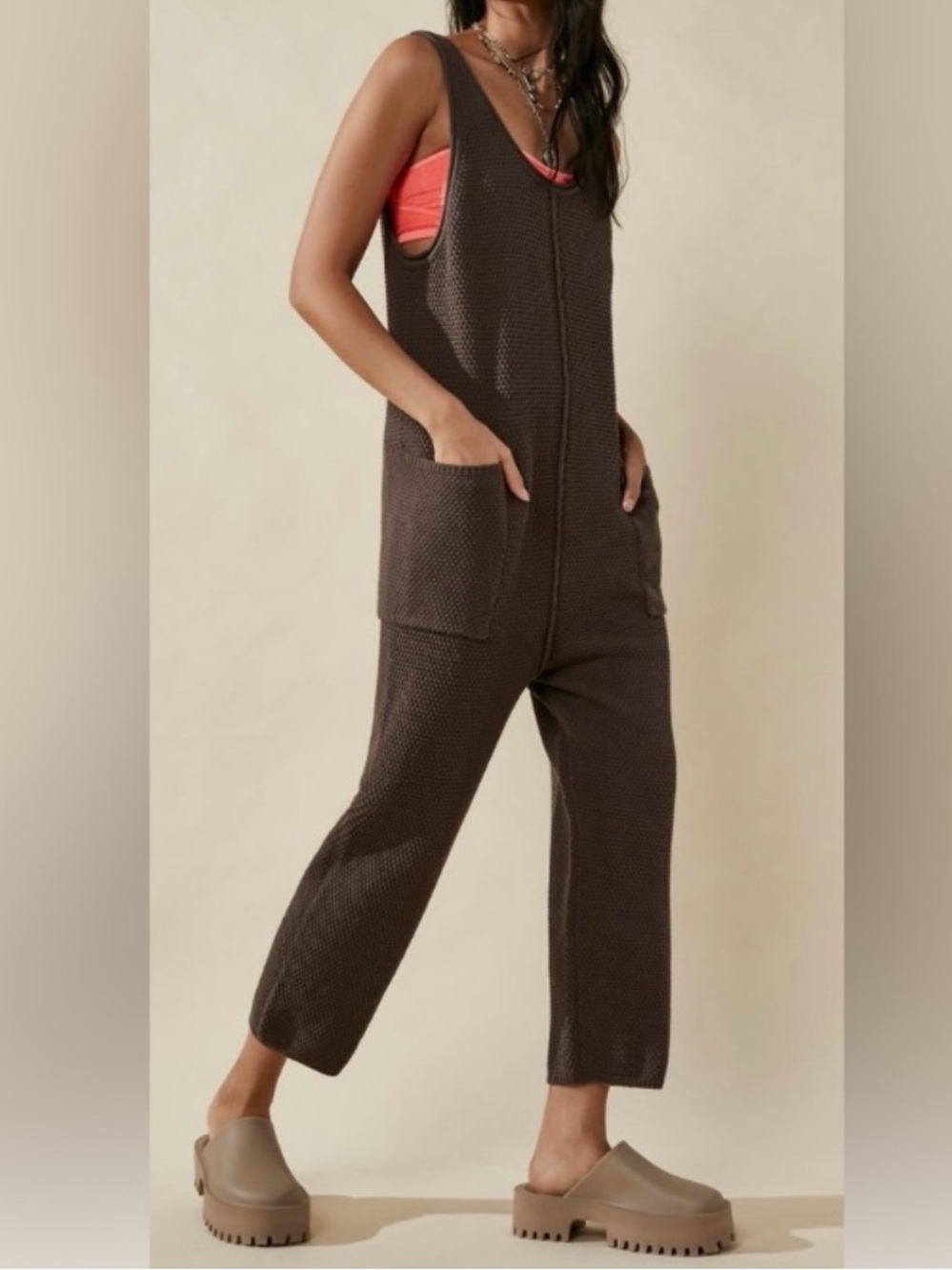 Free People Hailee Knit Jumpsuit